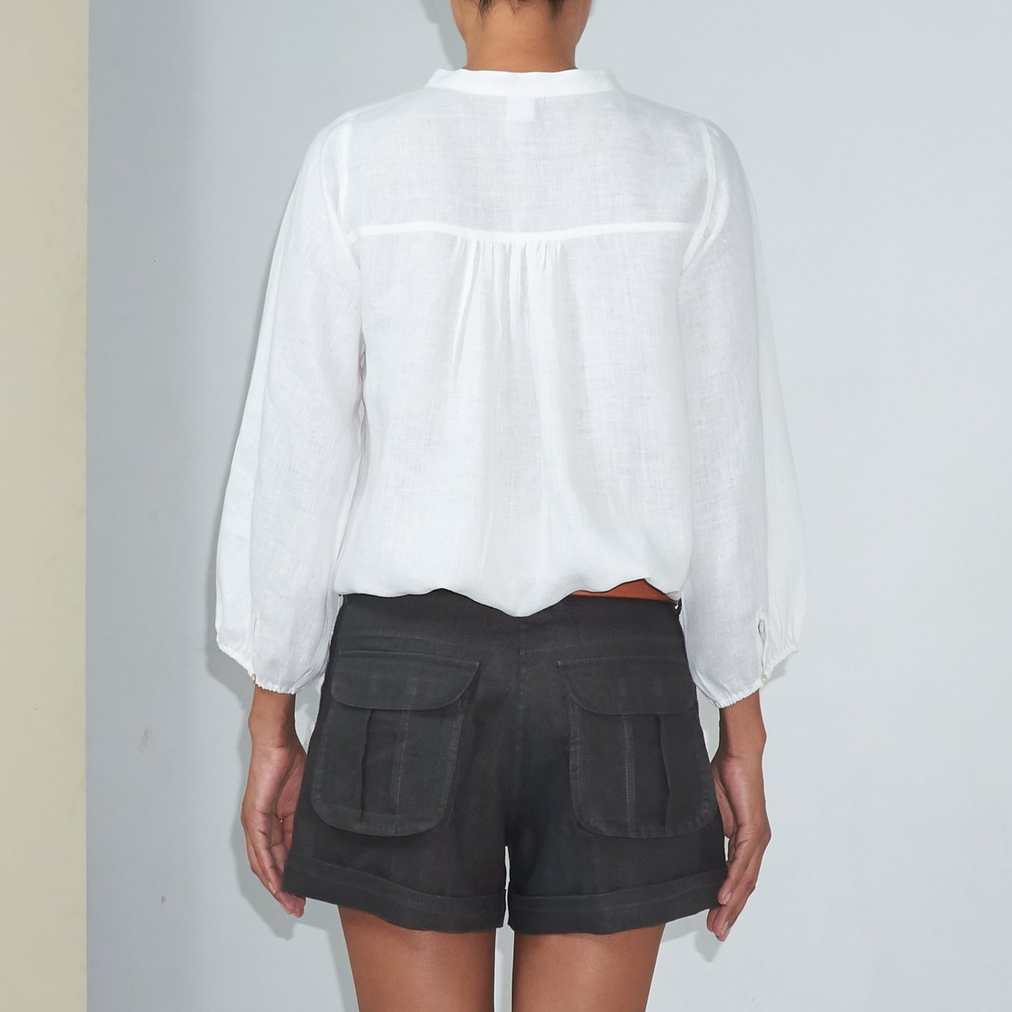 RIVER SHORTS - Linen | Charcoal