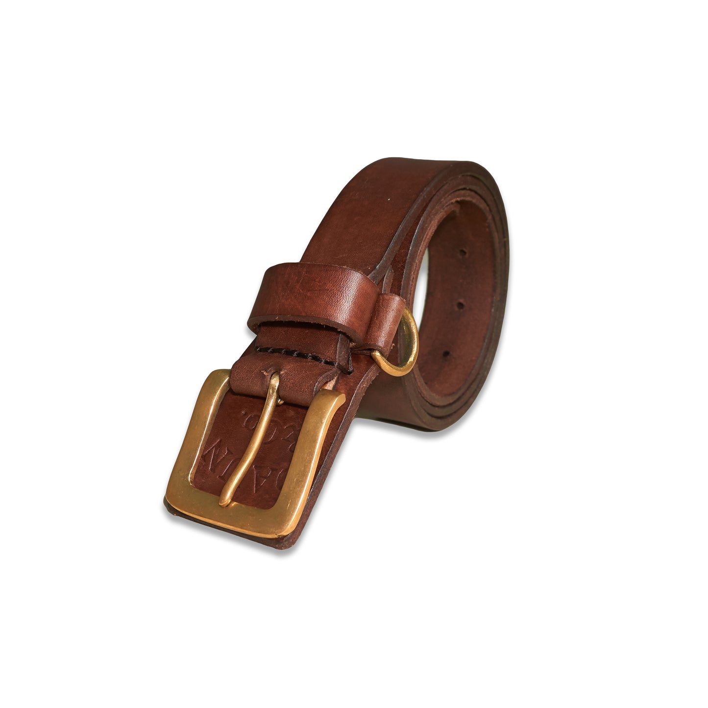 COWBOY BELT - Cowhide Leather | Rusty Brown