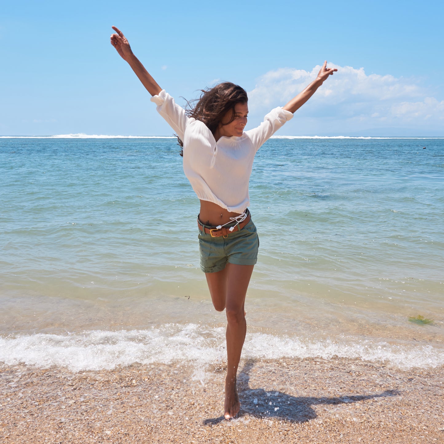 RIVER SHORTS - Cotton Twill | Light Olive Green