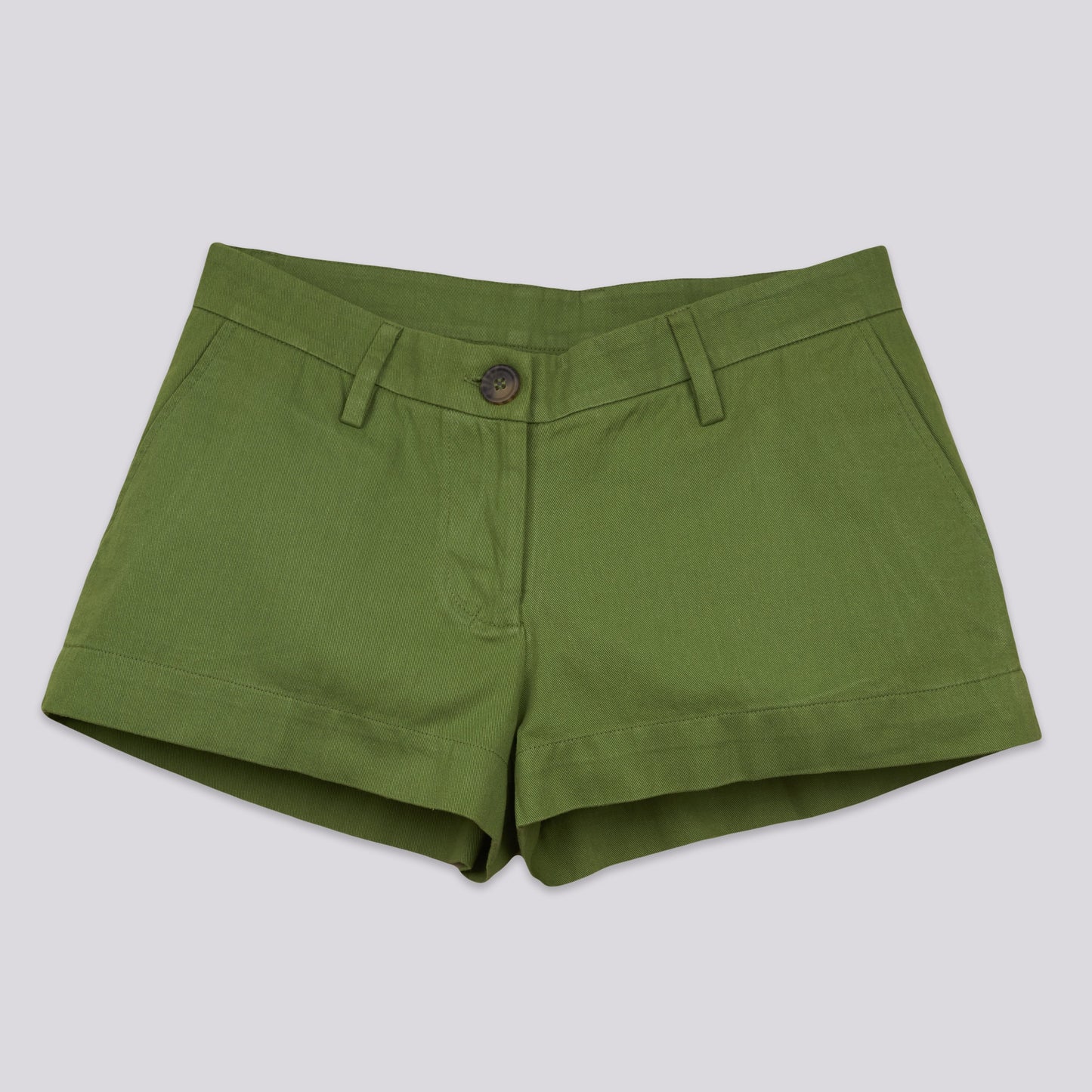 MINI BERMUDA - Cotton Twill | Moss Green
