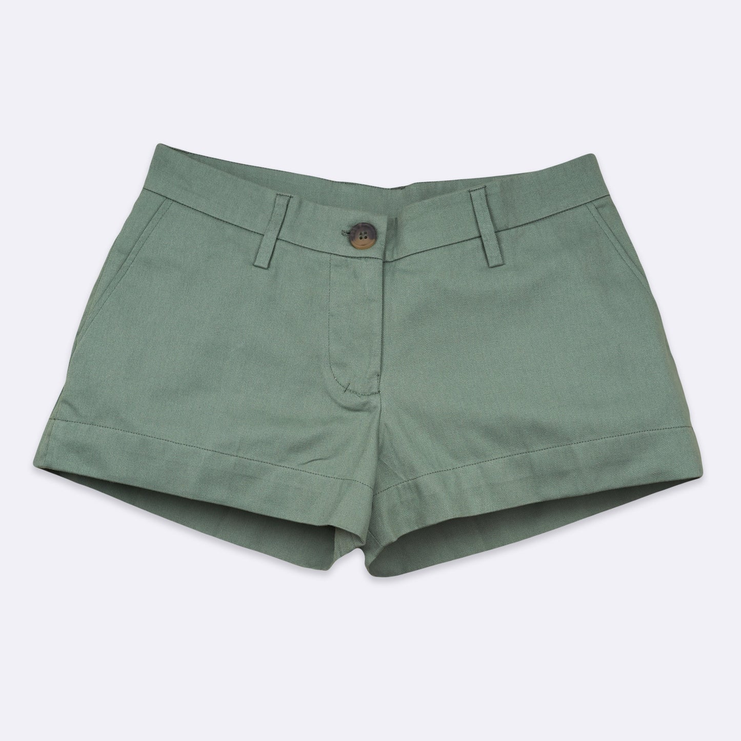 MINI BERMUDA - Cotton Twill | Light Olive Green