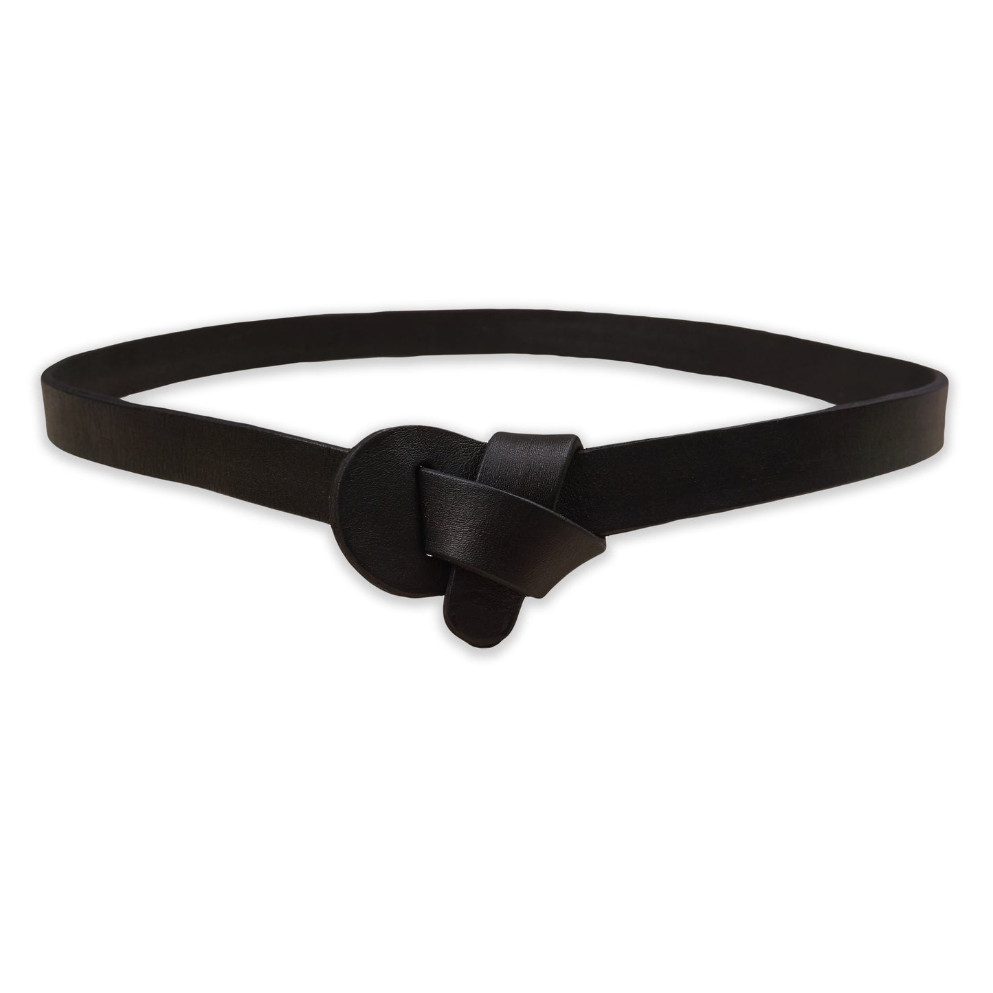 KNOT BELT - Cowhide Leather | Black Brown