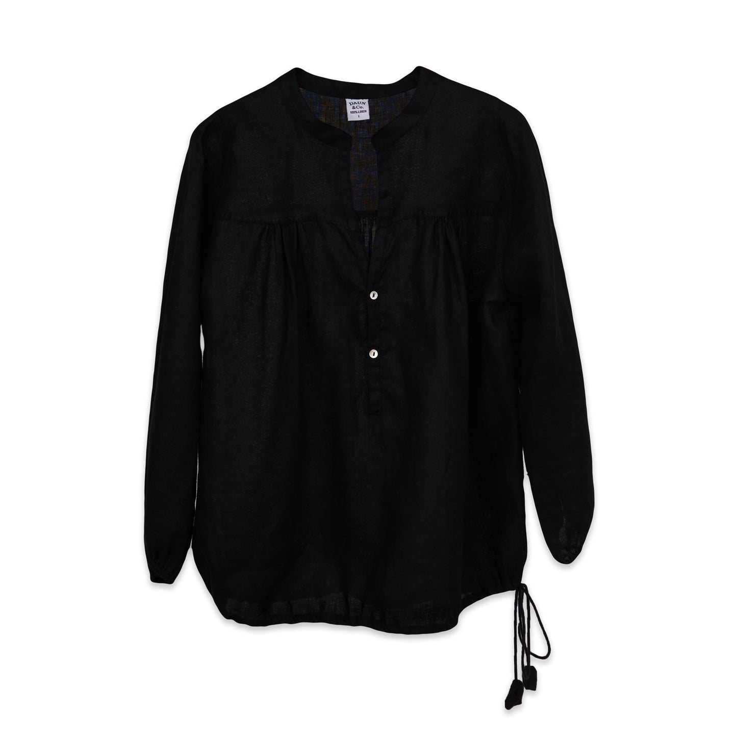 BKLN TOP - Linen | Black