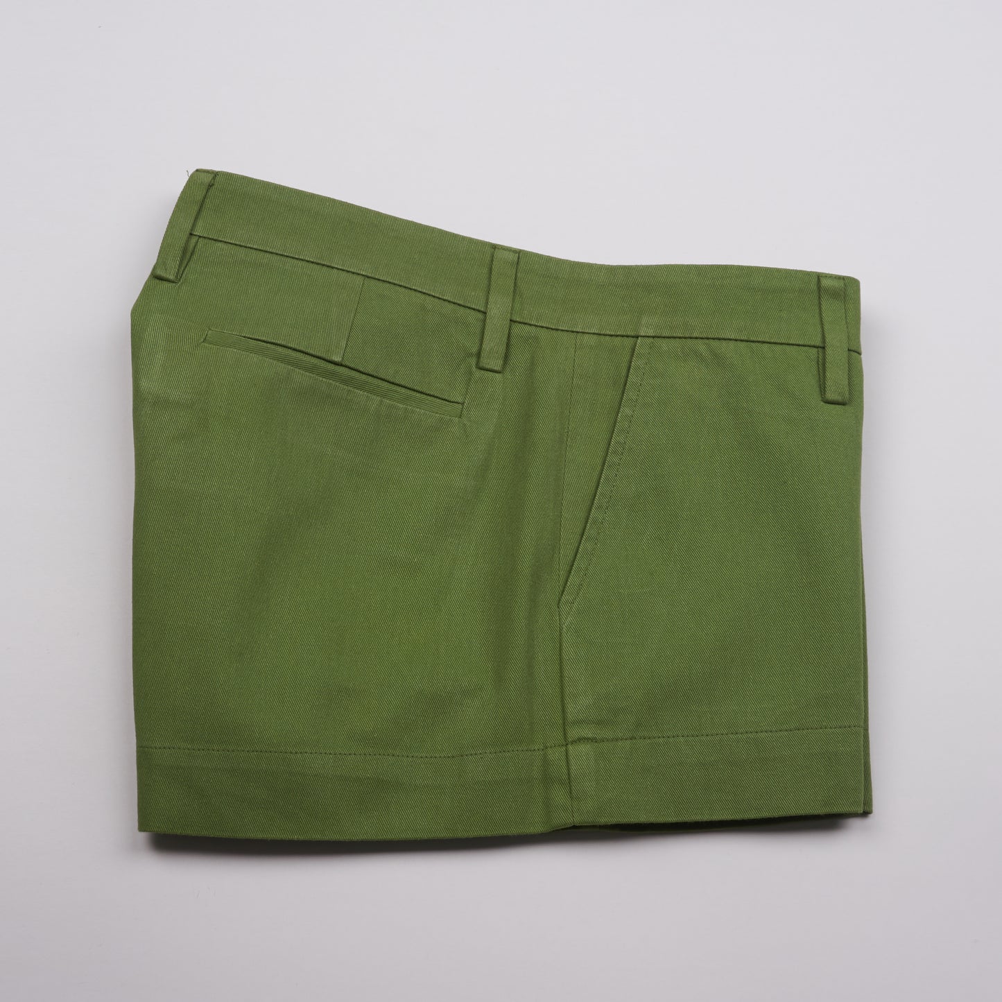 MINI BERMUDA - Cotton Twill | Moss Green