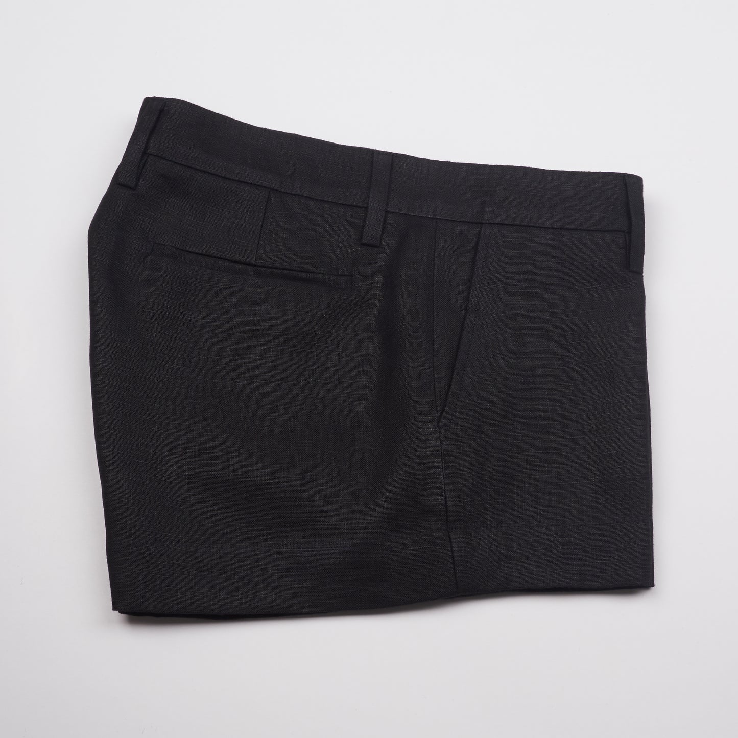 MINI BERMUDA - Linen | Black