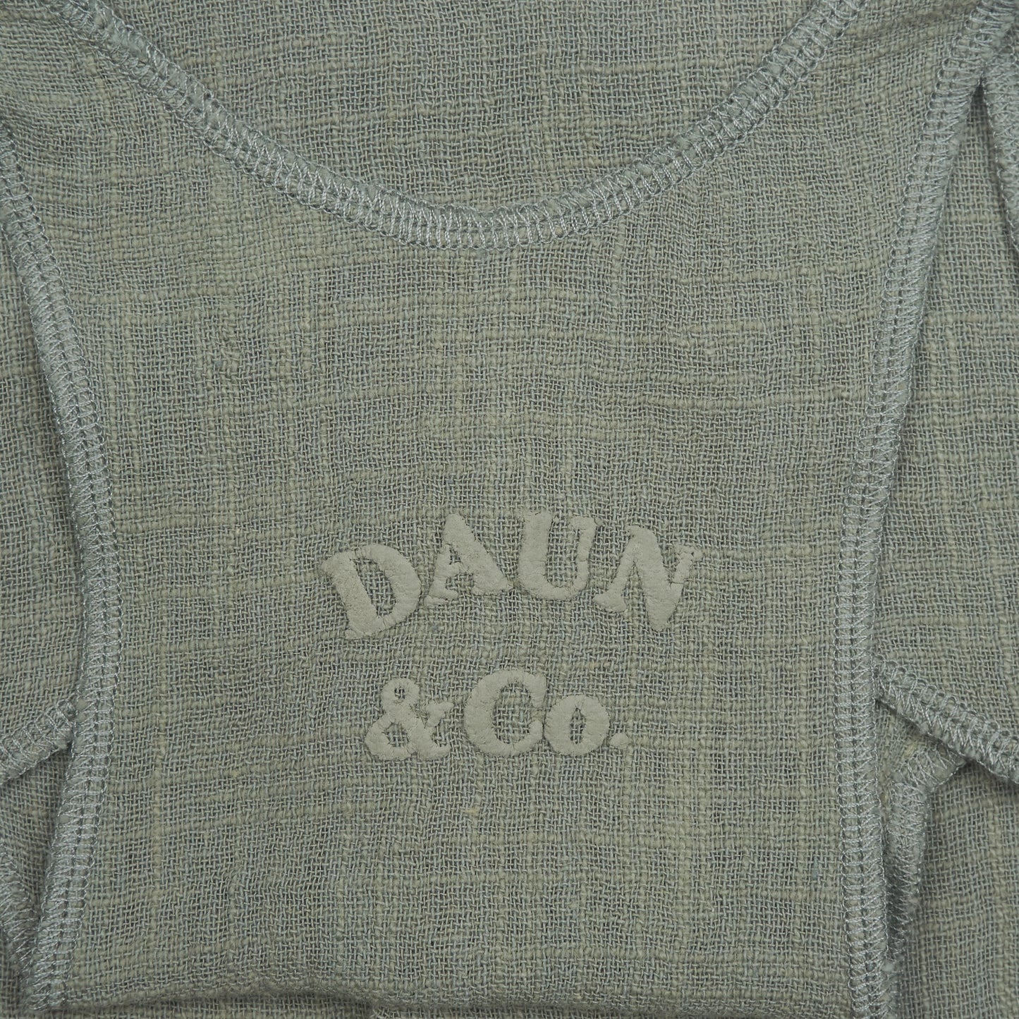 DAUN RACER TANK TOP - Cotton Gauze | Light Olive Green