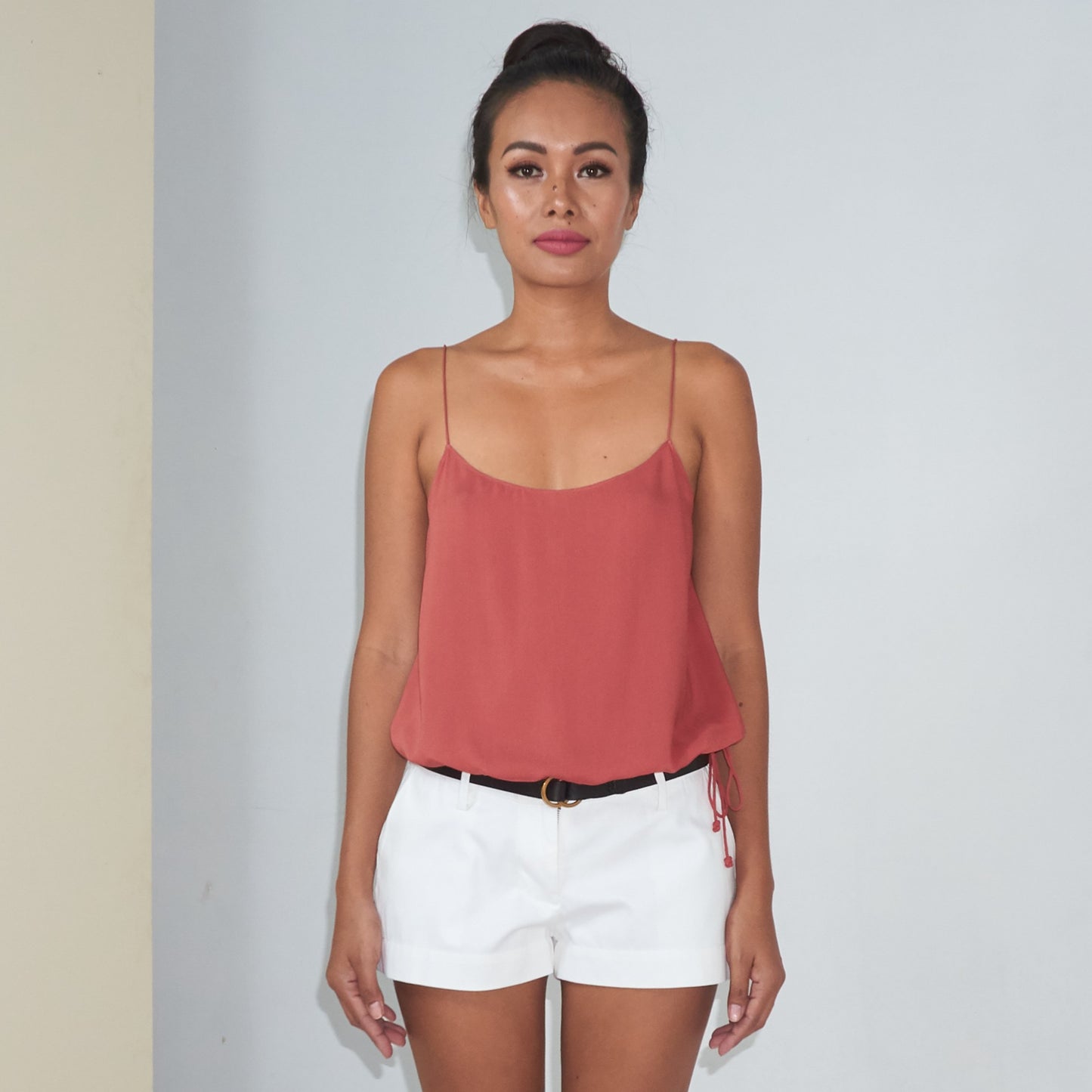 RINKI STRING CAMISOLE - Rayon Voile | Dusty Rose