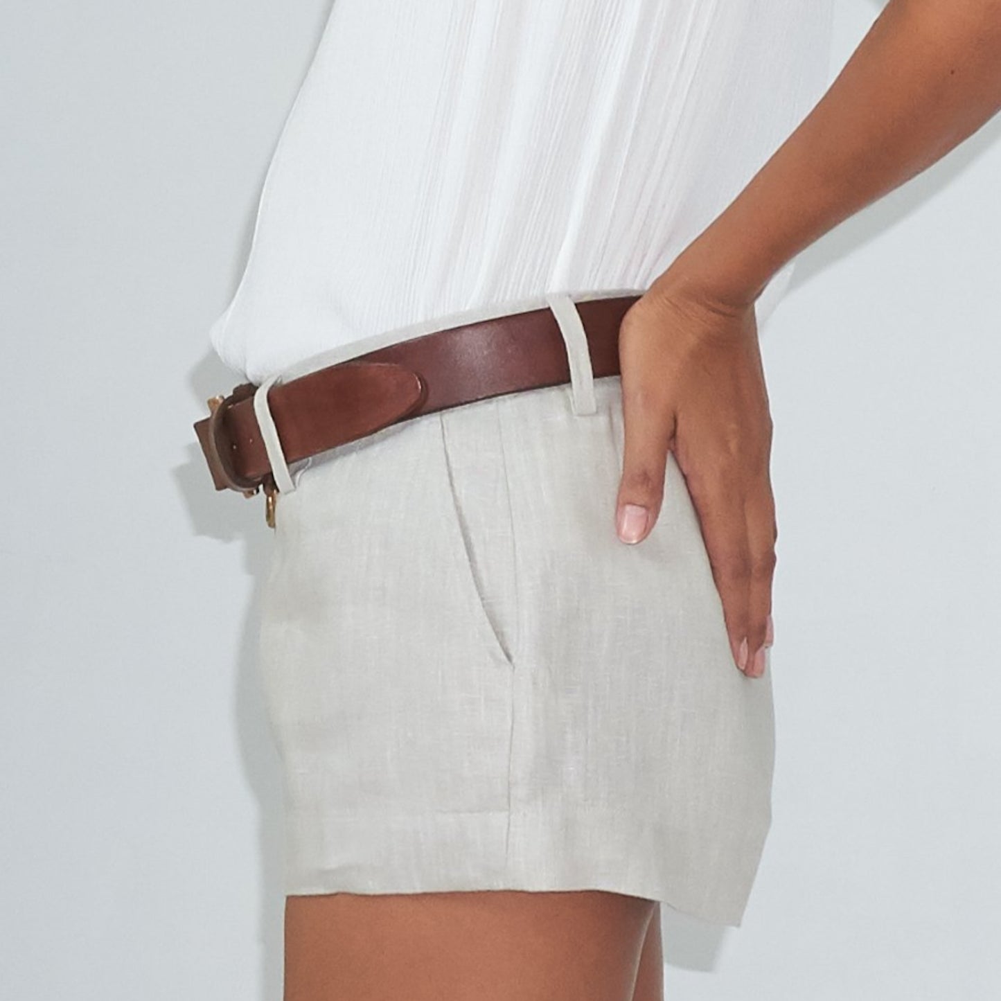 COWBOY BELT - Cowhide Leather | Rusty Brown