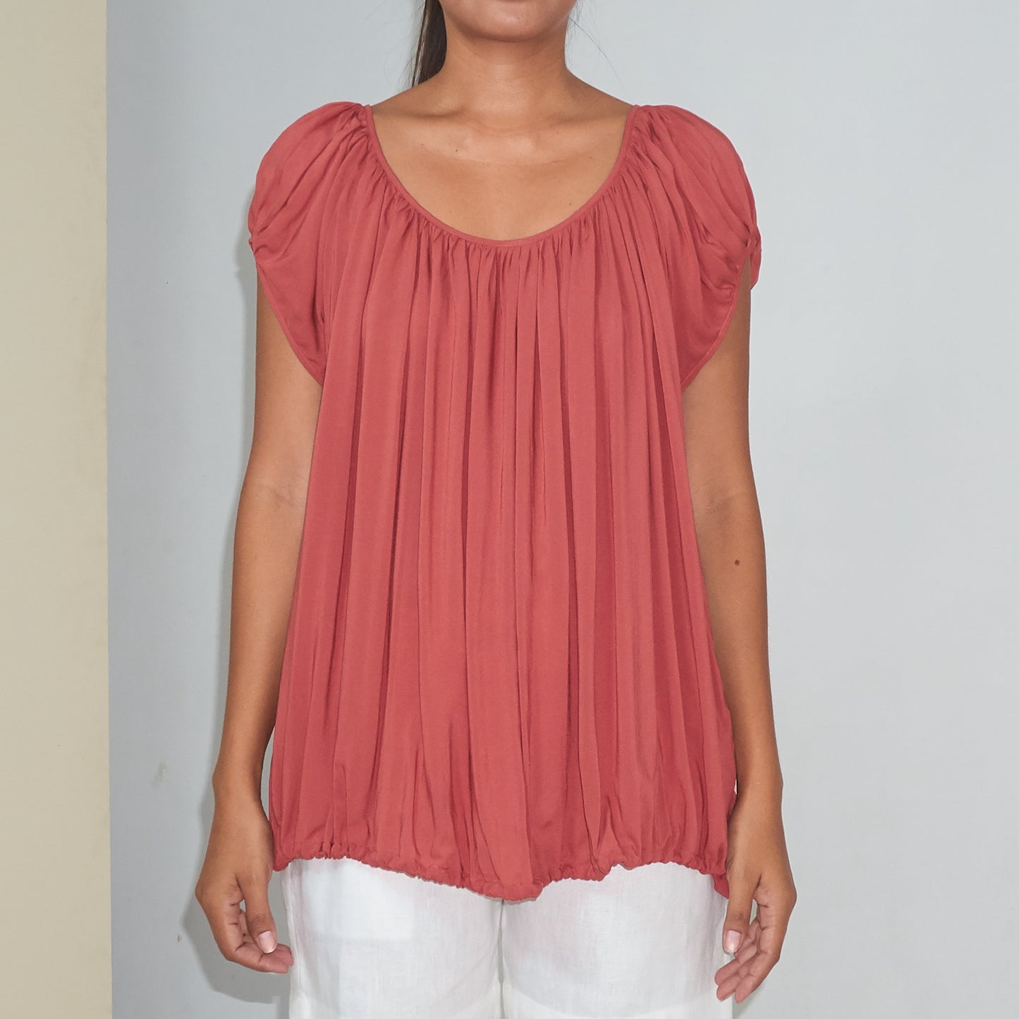U-FLOW TOP - Rayon Voile | Dusty Rose