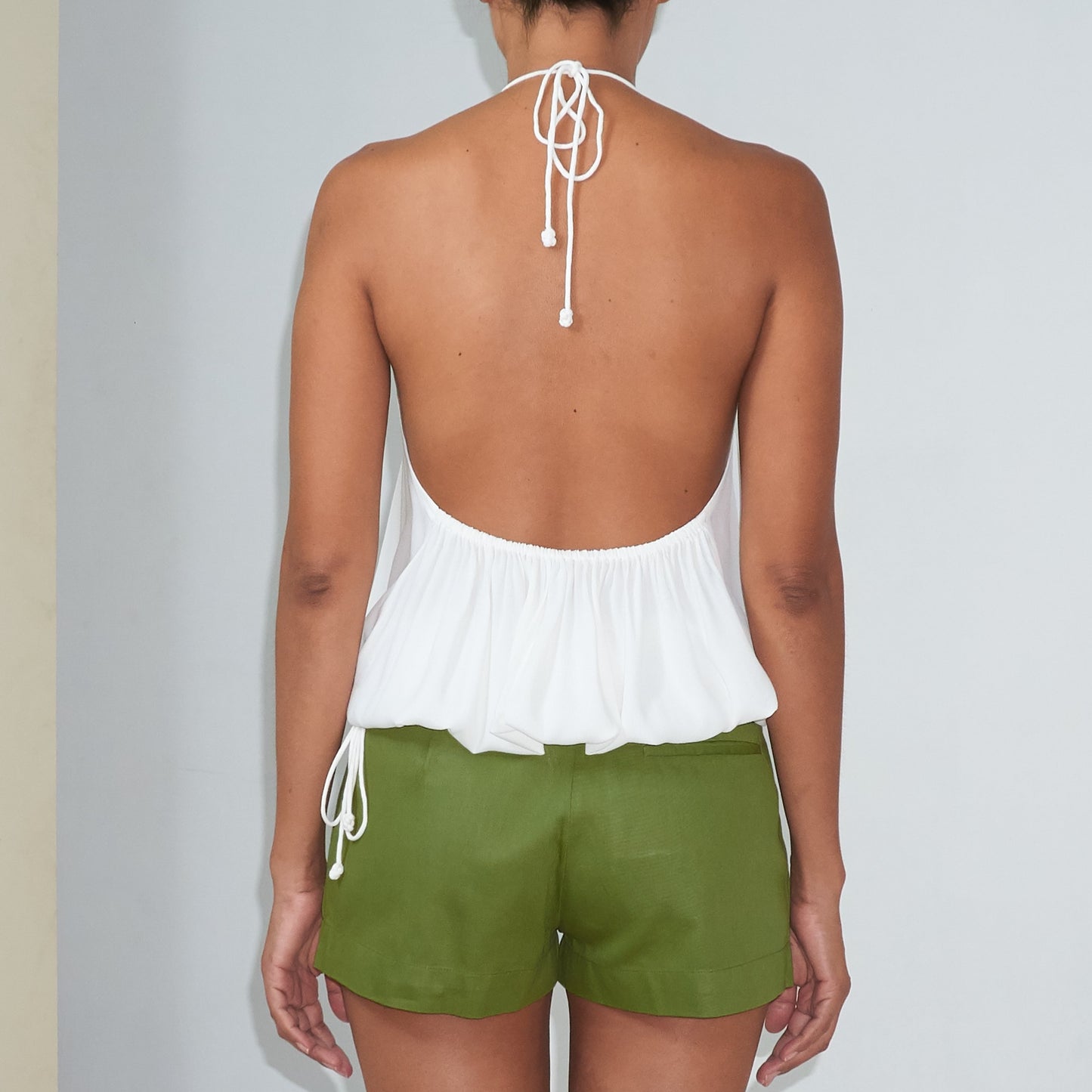 MINI BERMUDA - Cotton Twill | Moss Green