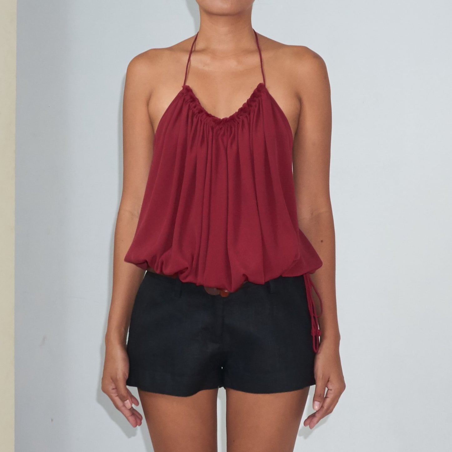 MINI BERMUDA - Linen | Black