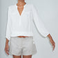 BKLN TOP - Crinkled Rayon | Off White