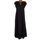 ADELE LONG DRESS - Linen | Black