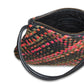 GOURDE POUCH TISSE - Handwoven Leather | Mix Reds