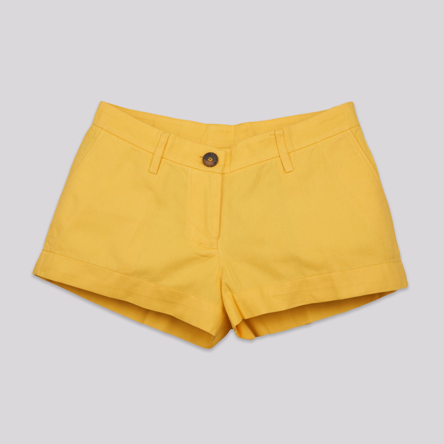 MINI BERMUDA - Cotton Twill | Bright Yellow