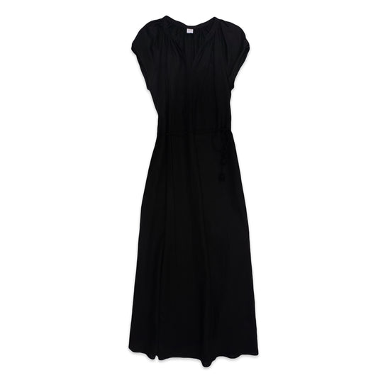 ADELE LONG DRESS - Linen | Black