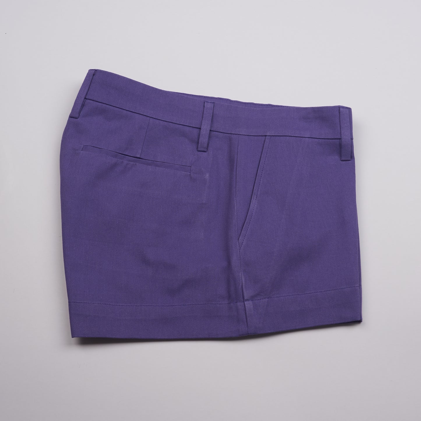 MINI BERMUDA - Cotton Twill | Purple