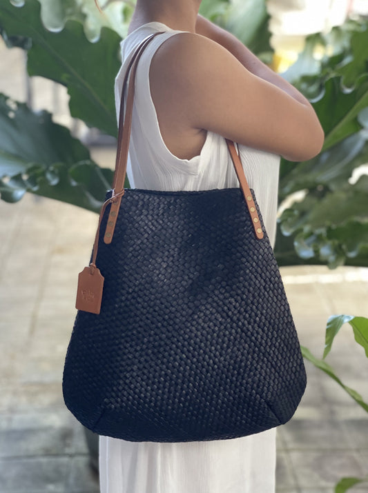 Handwoven Dark Brown Bag